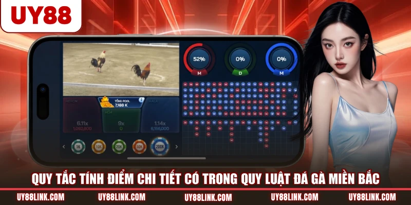 Quy tắc tính điểm chi tiết có trong quy luật đá gà miền Bắc